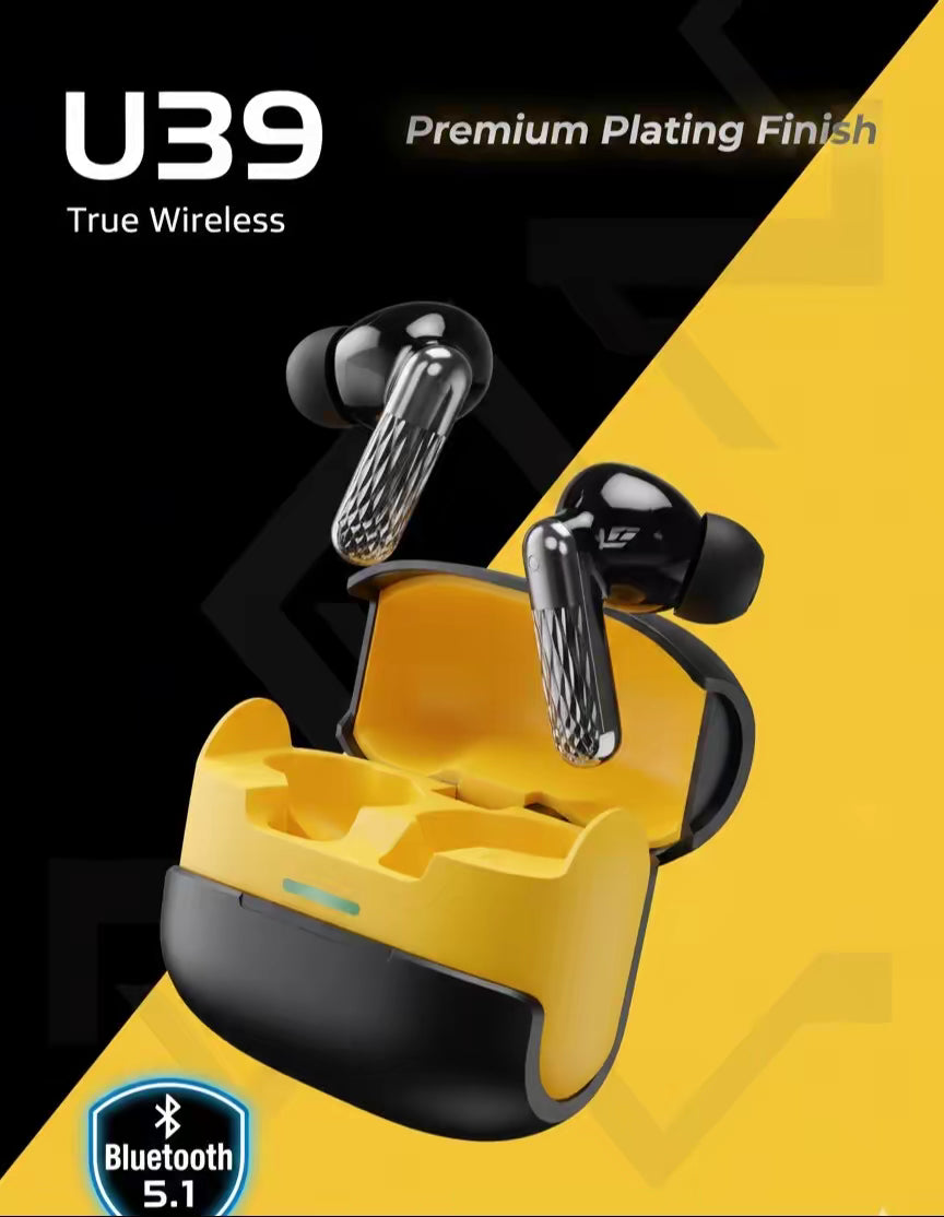 Next-Gen U39 Earbuds – Style Meets Performance (Premium Metallic Texture)