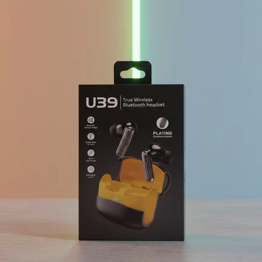 Next-Gen U39 Earbuds – Style Meets Performance (Premium Metallic Texture)